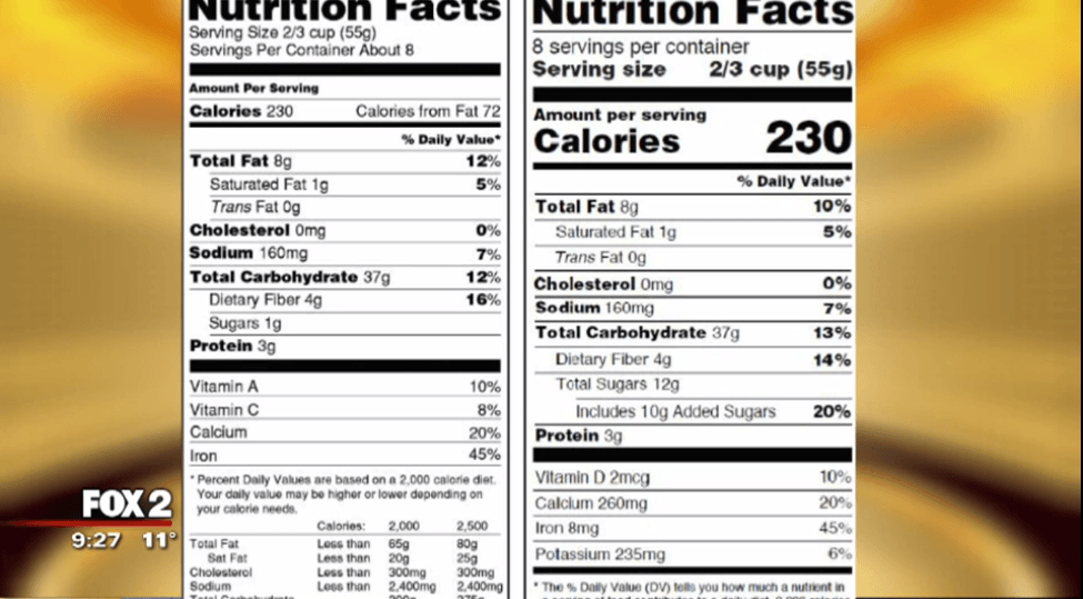 heart healthy food label