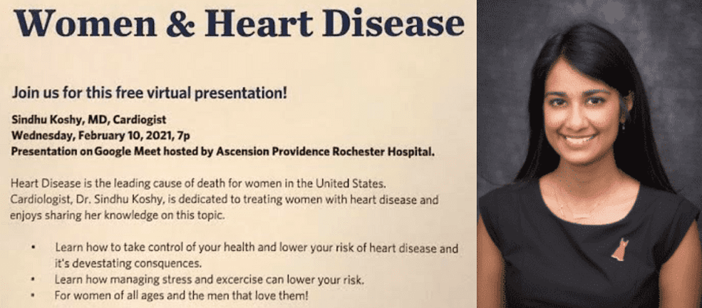Women & Heart Disease, Sindhu Koshy, MD, Cardiologist