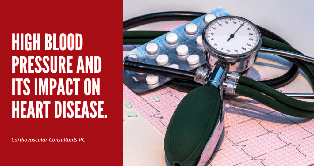 The effects of high blood pressure on heart disease