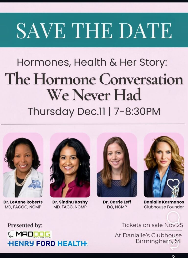 Join us for “The Hormone Conversation We Never Had,” a powerful and informative evening dedicated to women’s health and the role hormones play in overall well-being. This event brings together leading medical experts to address the questions, challenges, and misunderstandings many women face throughout their health journey.
